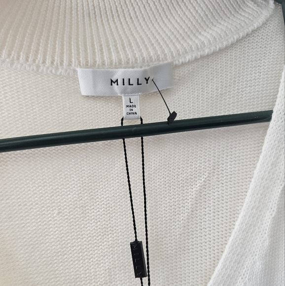 Revolve Milly Cotton-Blend Tunic with Ribbed Neckline and Hem Turtleneck - Picture 6 of 10